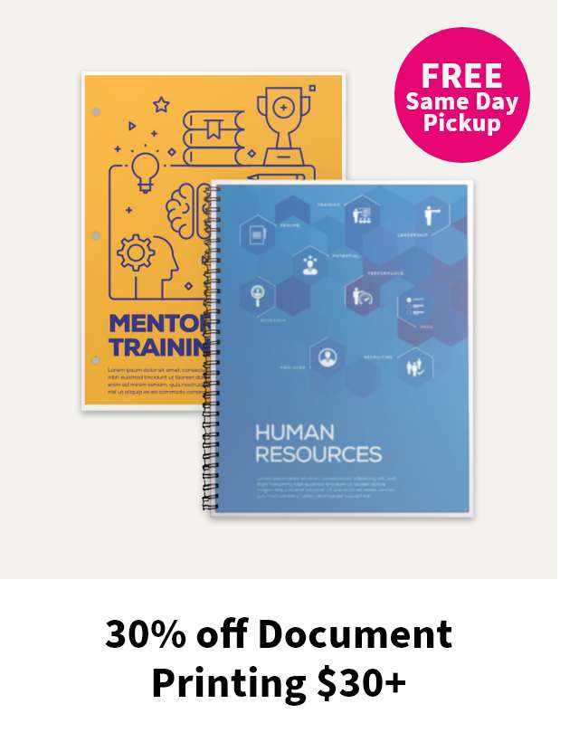 30% off Document Printing $30+