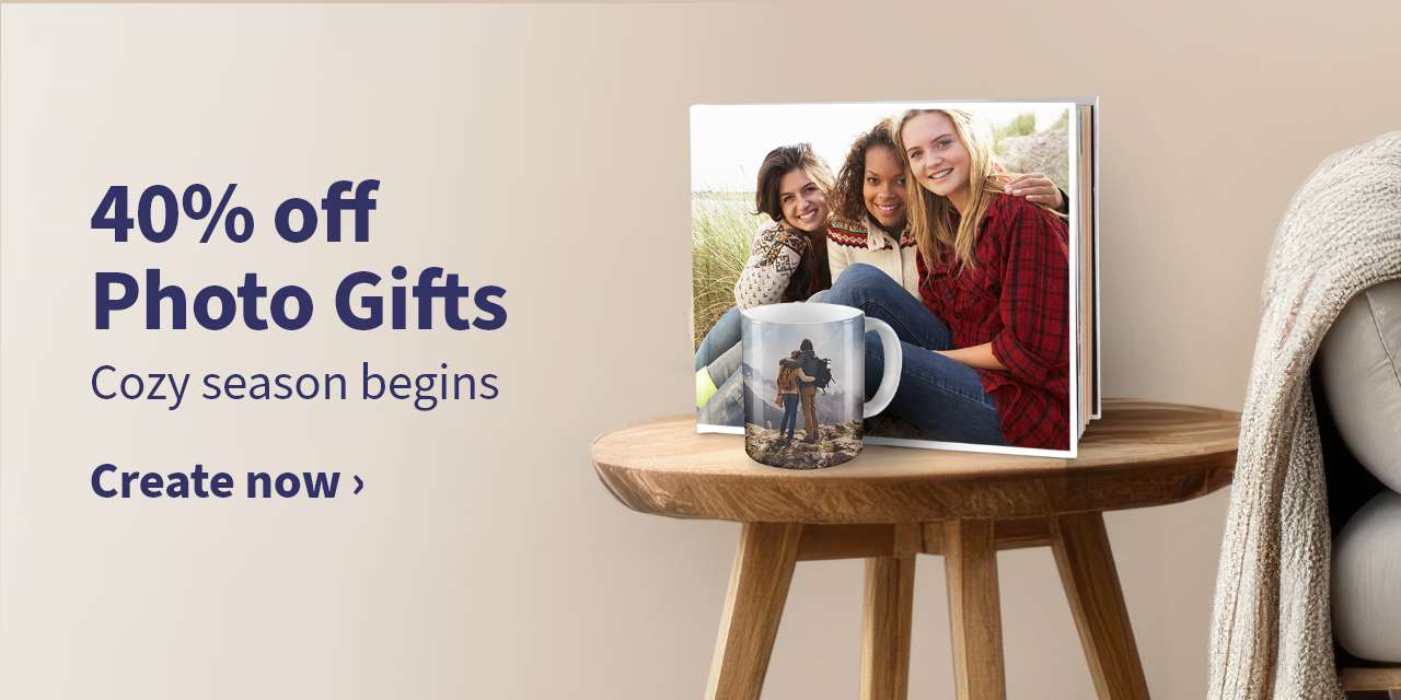 40% off Photo Gifts