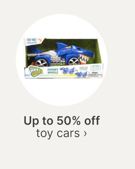 50% off toy cars
