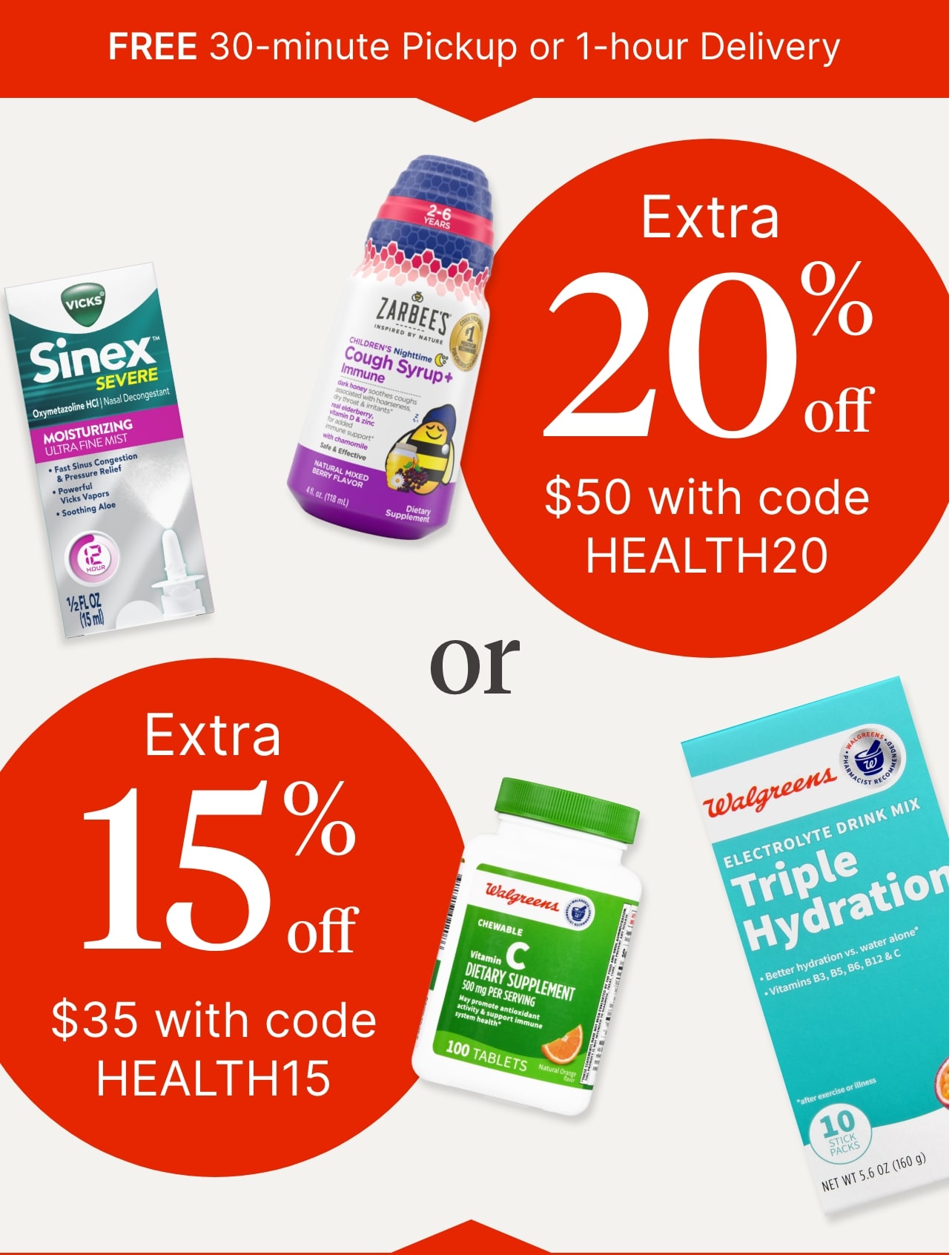 Extra 15% off $35 with code HEALTH15 or Extra 20% off $50+  with code HEALTH20