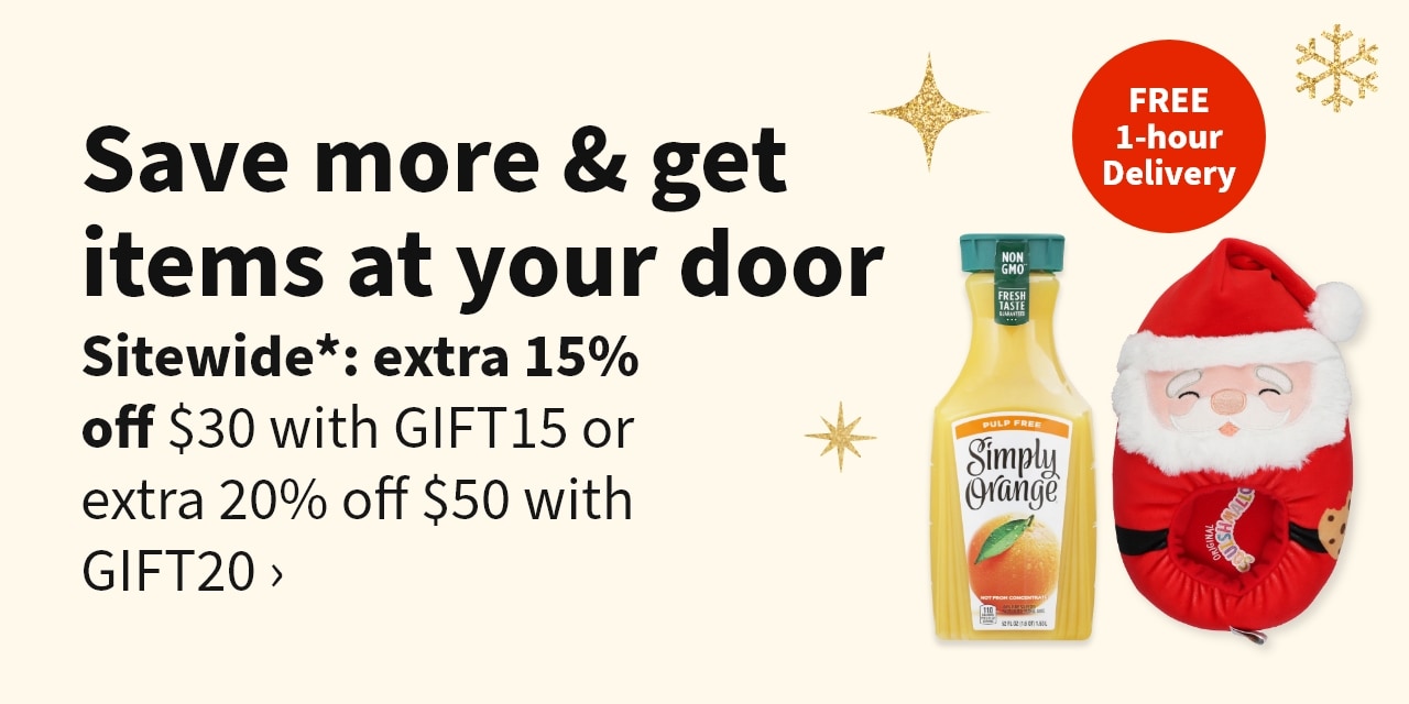Save more & get items at your door