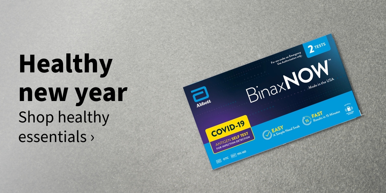 Healthy new year. Shop healthy essentials