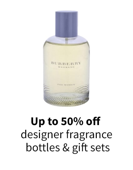 Up to 50% off designer fragrance bottles & gift sets