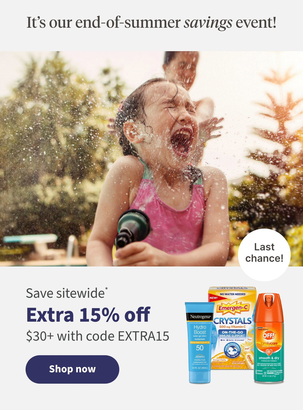 Its our end of summer savings event >