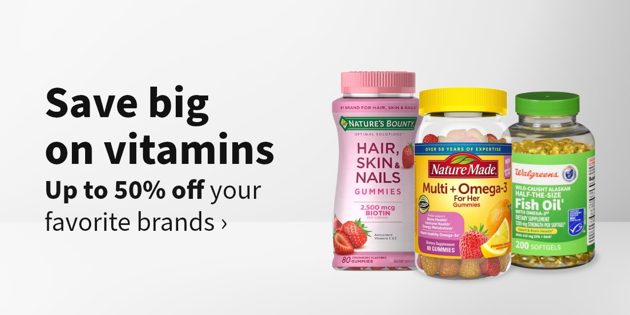 Save big on vitamins