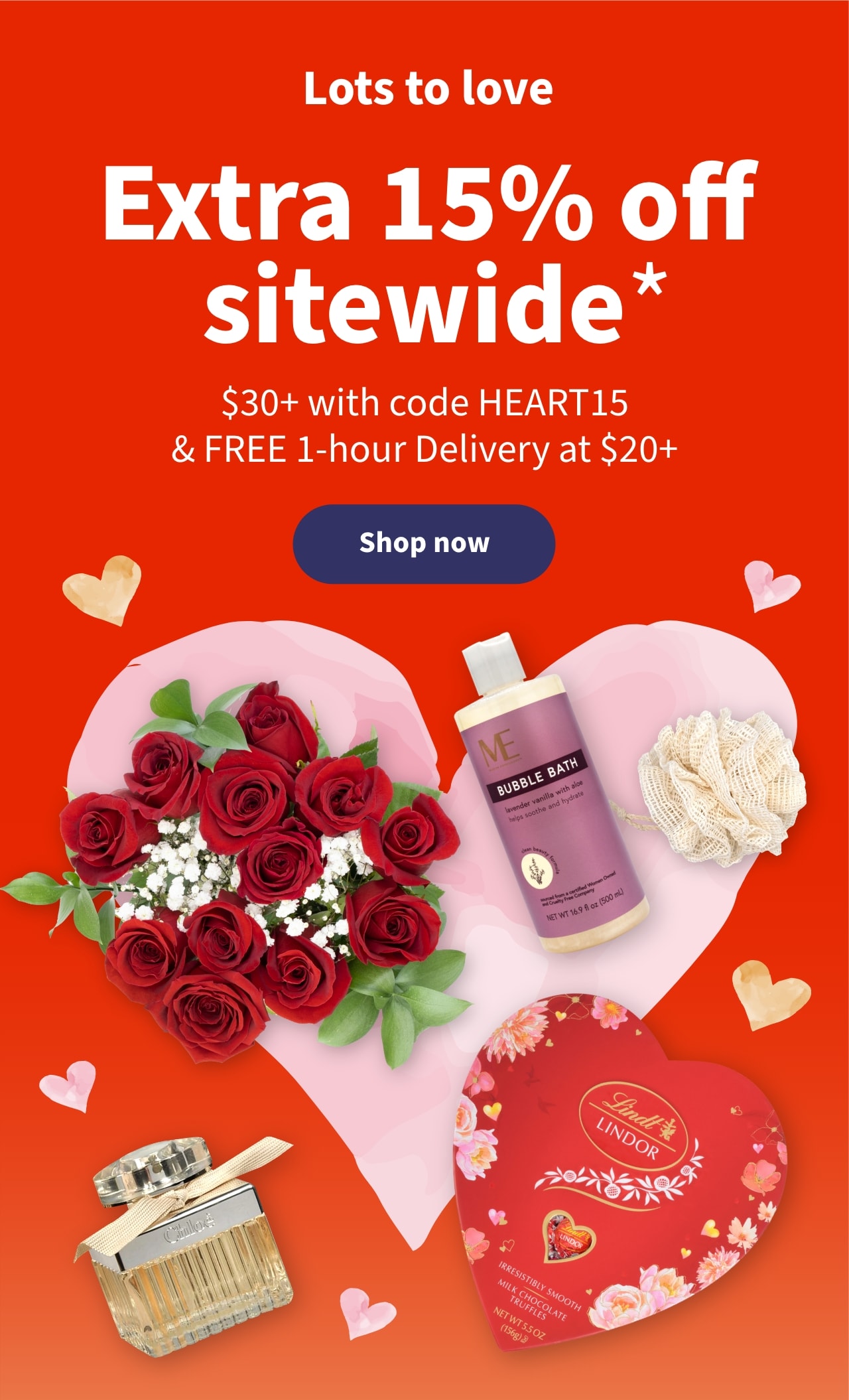 Extra 15% off sitewide*
