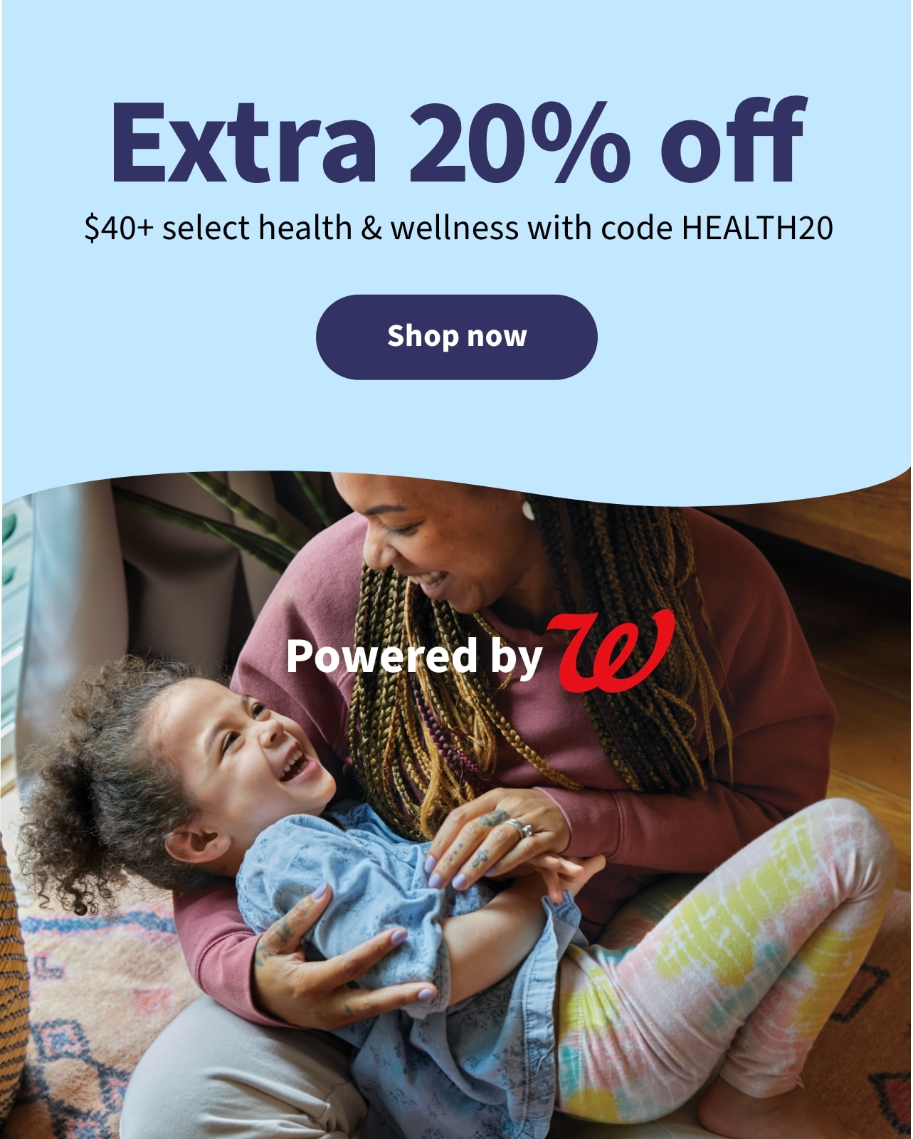 Extra 20% Off $40 select health & wellness with code HEALTH20