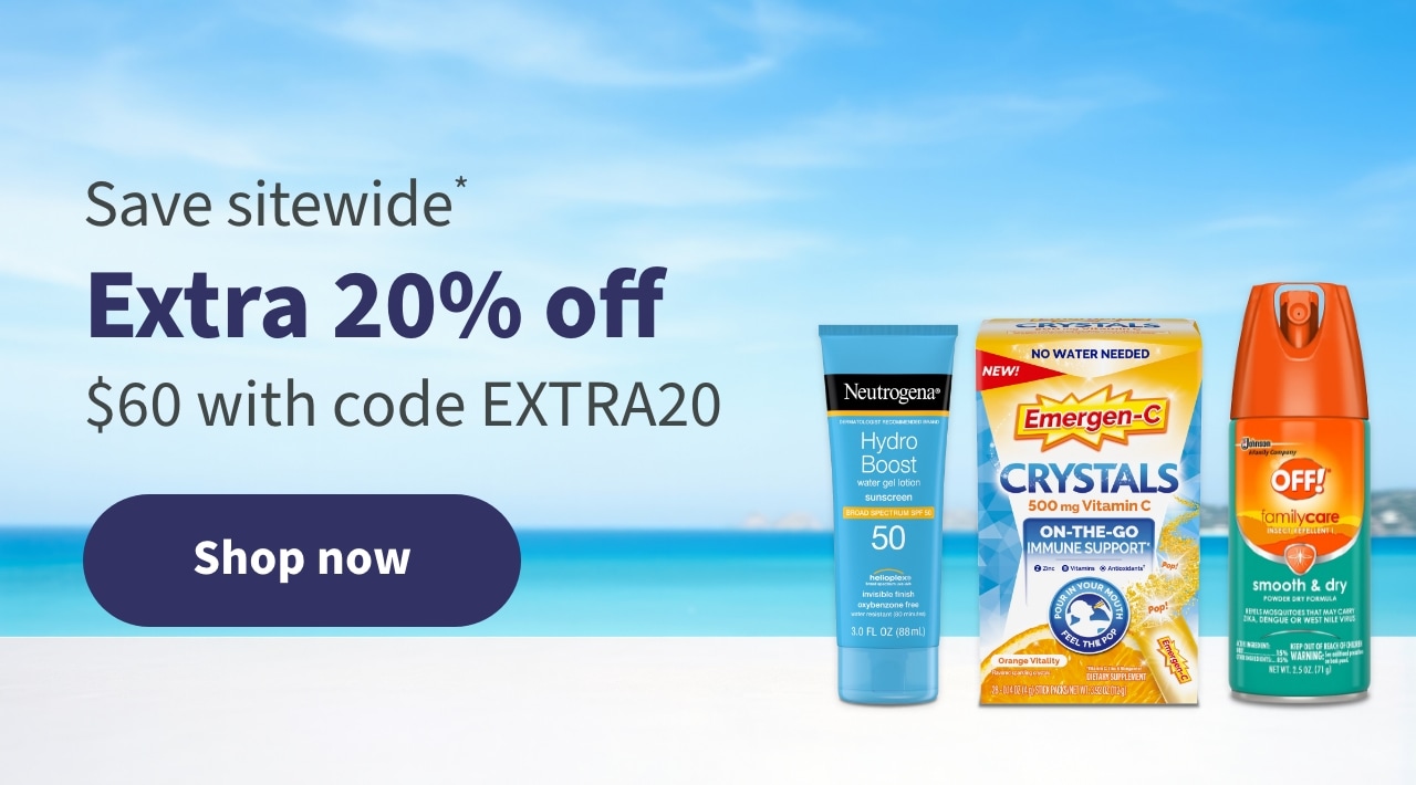 Extra 20% off $60 with code Extra20