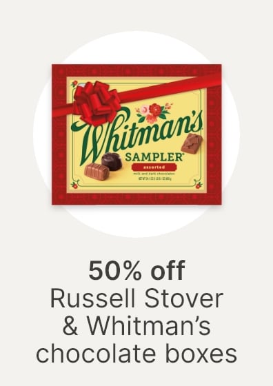 50% off Russell Stover & Whiteman's chocolate boxes