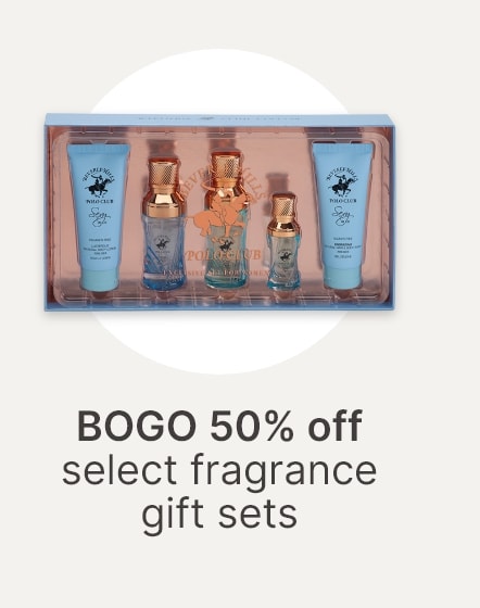 BOGO 50% off select fragrance gift sets
