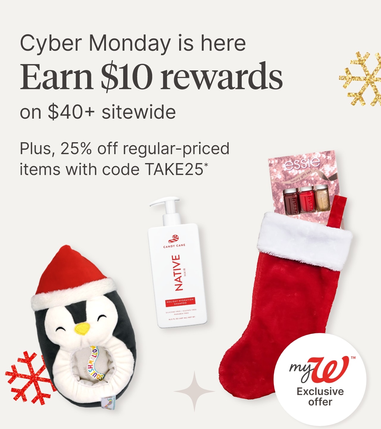 Cyber Monday Earn $10 rewards on $40+ Sitewide