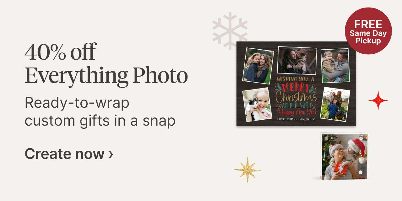 40% off Everything Photo