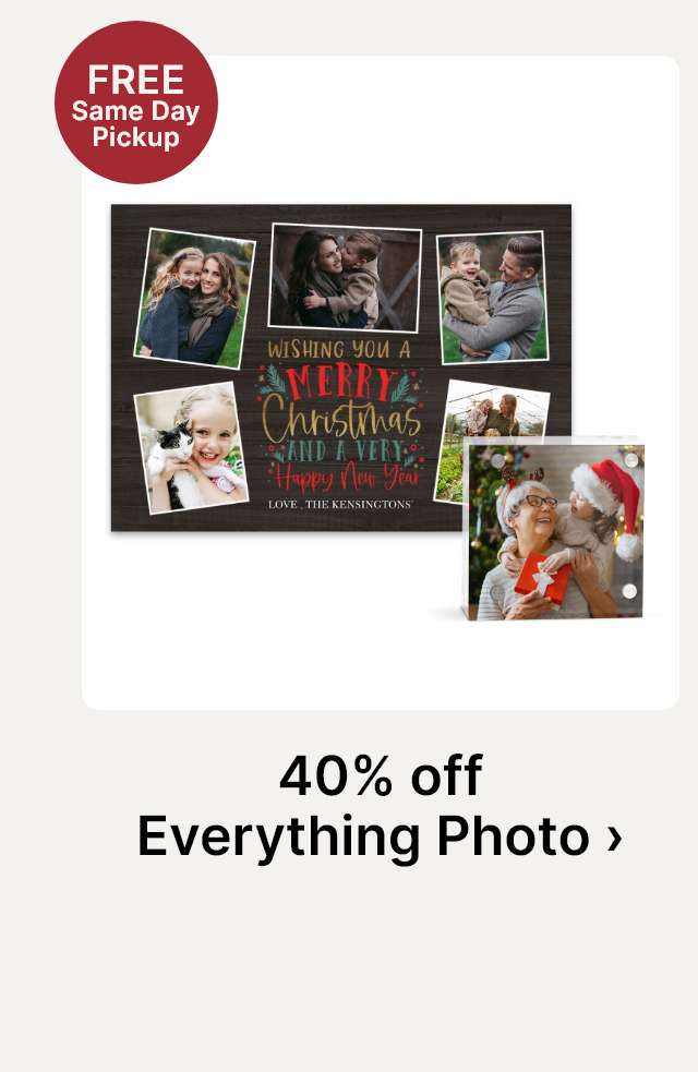 40% off Everything Photo