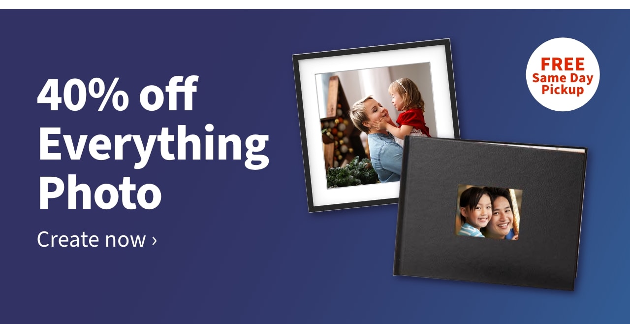 40% off Everthing Photo